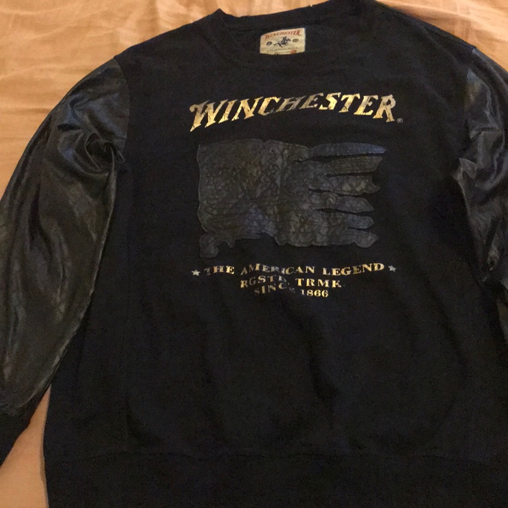Winchester brand black sweater